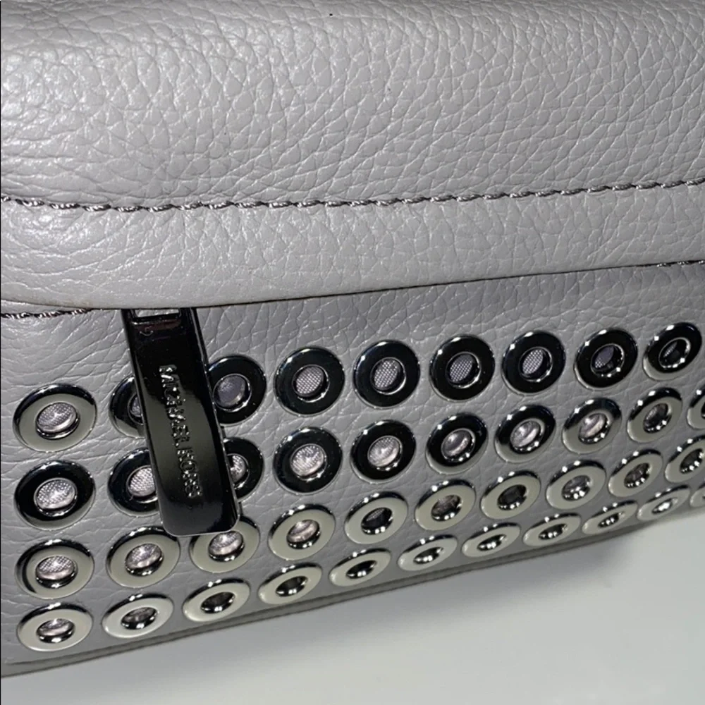 AUTH NWT MICHAEL KORS GROMMET BACKPACK PEARL GREY